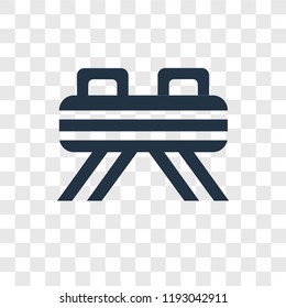 Vaulting horse vector icon isolated on transparent background, Vaulting horse transparency logo concept