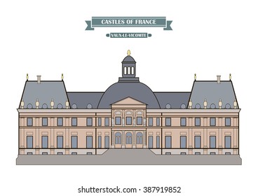 Vaux-le-Vicomte, France. Medieval castle, a monument of architecture and history of France