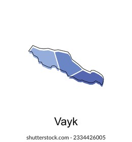Vayk map. vector map of Armenia country vector design template, suitable for your company