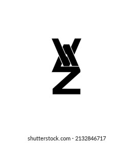 vaz letter original monogram logo design