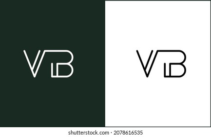 VB ,BV Abstract Letters Logo Monogram