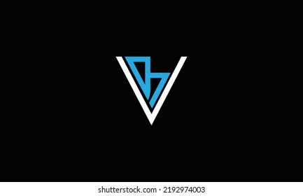  Monogramm für abstrakte VB-, BV-Zeichen 
