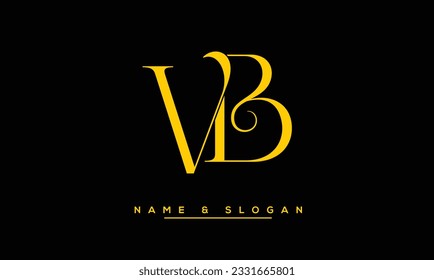 VB,  BV  Abstract  Letters  Logo  Monogram