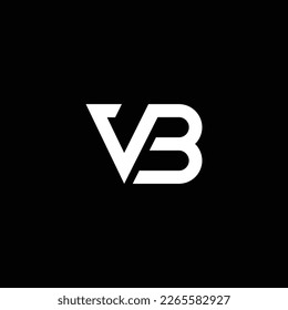 VB or BV abstract outstanding professional business awesome artistic branding company different colors illustration logo