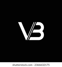 VB or BV abstract outstanding professional business awesome artistic branding company different colors illustration logo