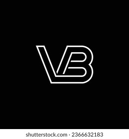 VB or BV abstract outstanding professional business awesome artistic branding company different colors illustration logo