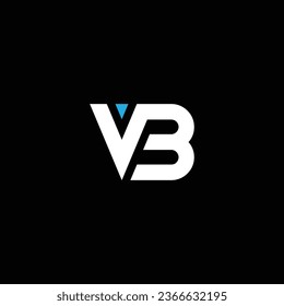 VB or BV abstract outstanding professional business awesome artistic branding company different colors illustration logo