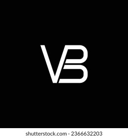 VB or BV abstract outstanding professional business awesome artistic branding company different colors illustration logo