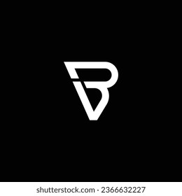 VB or BV abstract outstanding professional business awesome artistic branding company different colors illustration logo