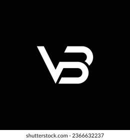 VB or BV abstract outstanding professional business awesome artistic branding company different colors illustration logo