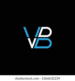 Abstrakte VB oder BV-Abstrakte herausragende professionelle Business-fantastische künstlerische Branding-Firma mit verschiedenen Farben Logo