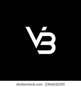 VB or BV abstract outstanding professional business awesome artistic branding company different colors illustration logo