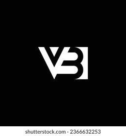 Abstrakte VB oder BV-Abstrakte herausragende professionelle Business-fantastische künstlerische Branding-Firma mit verschiedenen Farben Logo