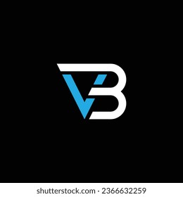 VB or BV abstract outstanding professional business awesome artistic branding company different colors illustration logo