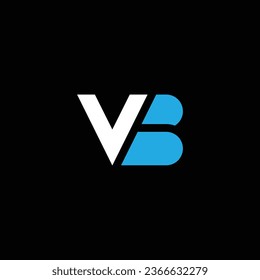 Abstrakte VB oder BV-Abstrakte herausragende professionelle Business-fantastische künstlerische Branding-Firma mit verschiedenen Farben Logo