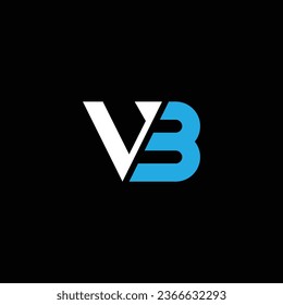 VB or BV abstract outstanding professional business awesome artistic branding company different colors illustration logo