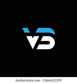 VB or BV abstract outstanding professional business awesome artistic branding company different colors illustration logo