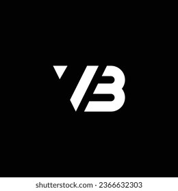VB o BV abstract sobresaliente negocio profesional asombroso marca artística empresa de diferentes colores ilustración logo