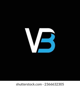 VB or BV abstract outstanding professional business awesome artistic branding company different colors illustration logo