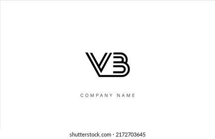 Vb Bv Alphabet Letters Logo Monogram Stock Vector (Royalty Free ...