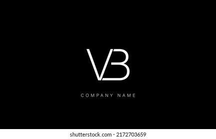 VB, BV Alphabet Letters Logo Monogram