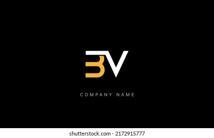 Monogramm für VB-, BV-Alphabet-Buchstaben
