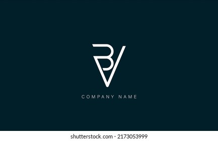 VB, BV Alphabet Letters Logo Monogram