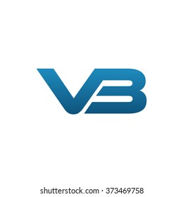 Sv company linked letter logo blue vector de stock libre de regal as
