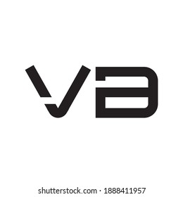 vb initial letter vector logo