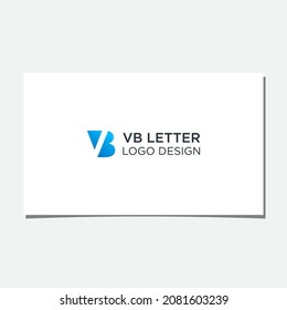 VB INITIAL LOGO DESIGN VECTOR