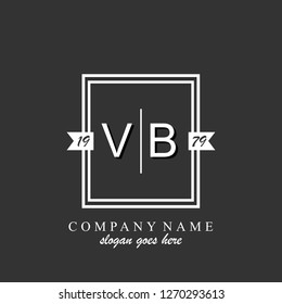VB Initial logo template vector