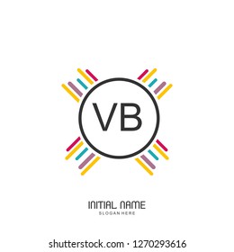 VB Initial logo template vector