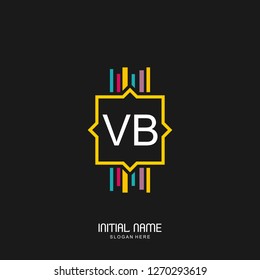 VB Initial logo template vector