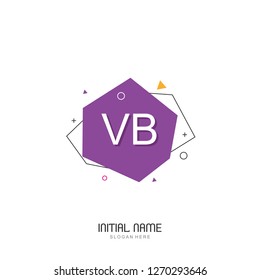 VB Initial logo template vector