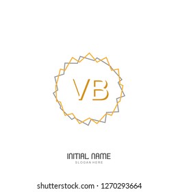 VB Initial logo template vector