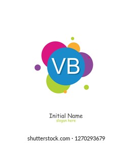 VB Initial logo template vector