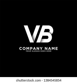 VB initial logo vector, initial brand name, clean and strong company logo design