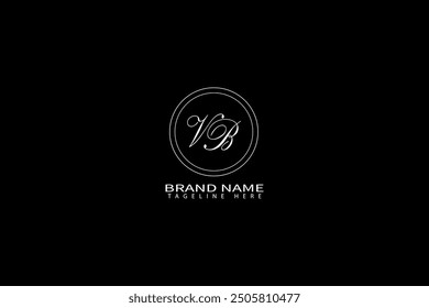 VB letter logo design. VB n, circle, triangle, hexagon, flat and simple style with white color variation letter logo set in one artboard. VB minimalist and