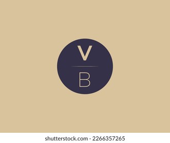 VB letter modern elegant logo design vector images