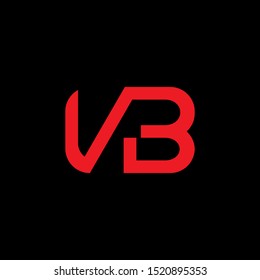 VB Letter monogram with abstrac concept style design