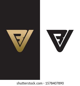 VB logo design vector element
