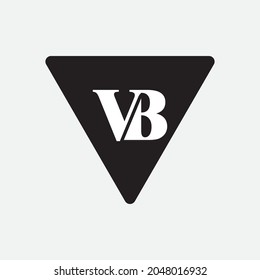 Diseño de la carta con el logotipo de VB sobre fondo de lujo. Concepto de letra con logotipo de BV en monograma. Diseño del logotipo del icono VB. Diseño de iconos de letras elegantes y profesionales de BV sobre fondo negro. B V VB