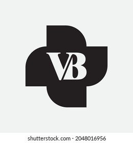 VB Logo-Briefdesign auf luxuriösem Hintergrund. BV Logo Monogram Initials Letter Concept. VB Symbol Logo Design. BV elegantes und professionelles Buchstabensymbol-Design auf schwarzem Hintergrund. B V VB BV