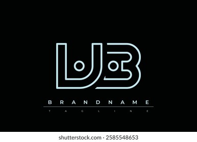 VB Technology Letter Logo Template. This tech letter logo is a graphic mark that uses letters to represent a technology company.