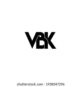 Vbk Letter Original Monogram Logo Design 库存矢量图（免版税）1938347296 ...