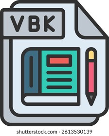 VBK Outline Filled Style Icon