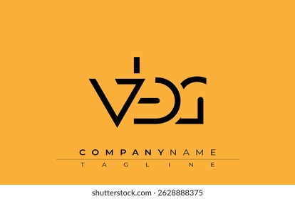VBR abstract letter design. Modern Business Logo Design With Abstract Typography and Contemporary Style
