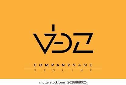 VBZ abstract letter design. Modern Business Logo Design With Abstract Typography and Contemporary Style