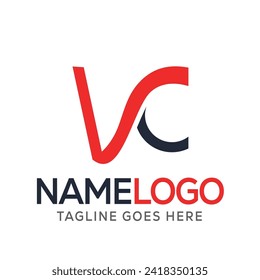 vc flat logo business design