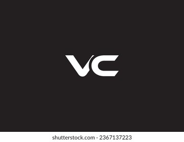 VC initial letter logo design and handwriting logo
